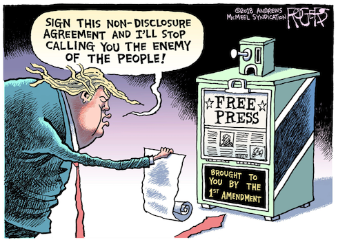 Rob Rogers Cartoon of Trump