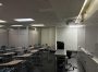 Empty EB 121 classroom in the basement of the East building. (Anastasiia Poleva) Oct. 9, 2024.