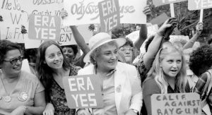 Bella Abzug in Crowd