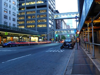 "Hunter College at dusk" by rutlo is licensed under CC BY 2.0