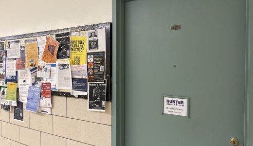 Sissel McCarthy, Hunter College’s head chair of the journalism department, has an office in North 525. Outside her office, you can find internship opportunities, job offerings and important information about the major.