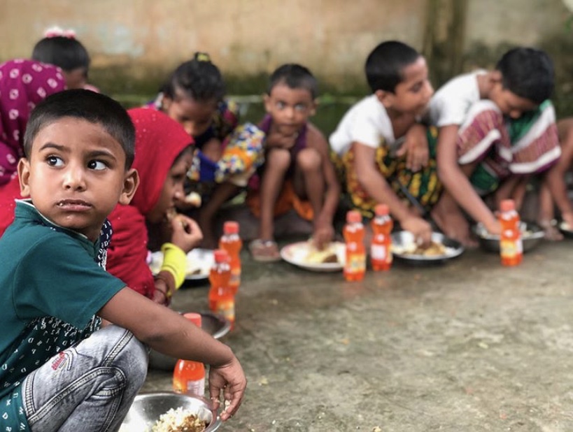 BDP distributed food to 350 underprivileged families during their recent project in Bangladesh.