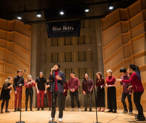 Hawkapella performs at Baruch's annual acapella showcase